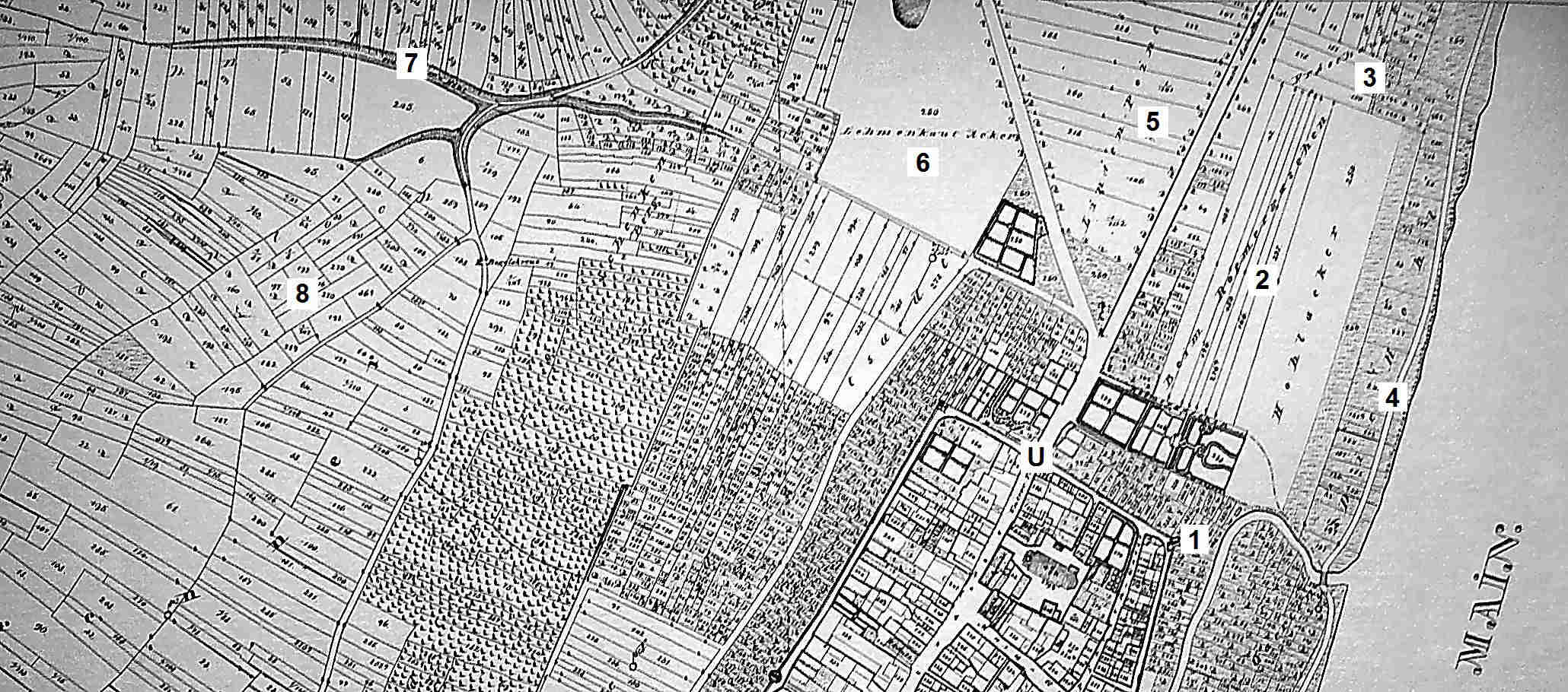 Flurnamen 2009 unten mit Nummern Flurnamen 2009 unten mit Nummern