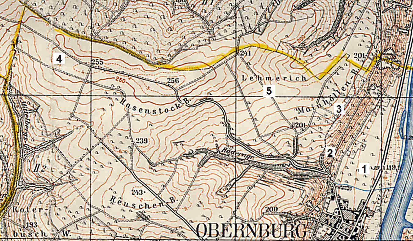 Flurnamen Berg 2009 mit Nummern Flurnamen Berg 2009 mit Nummern
