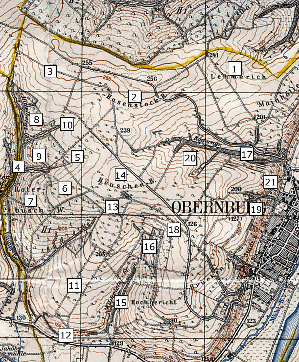 Flurnamenkarte Hochflur Flurnamenkarte Hochflur