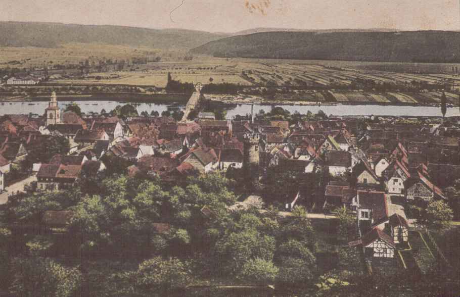 Historische Ansichten BlickaufStadtmitBrcke_coloriert