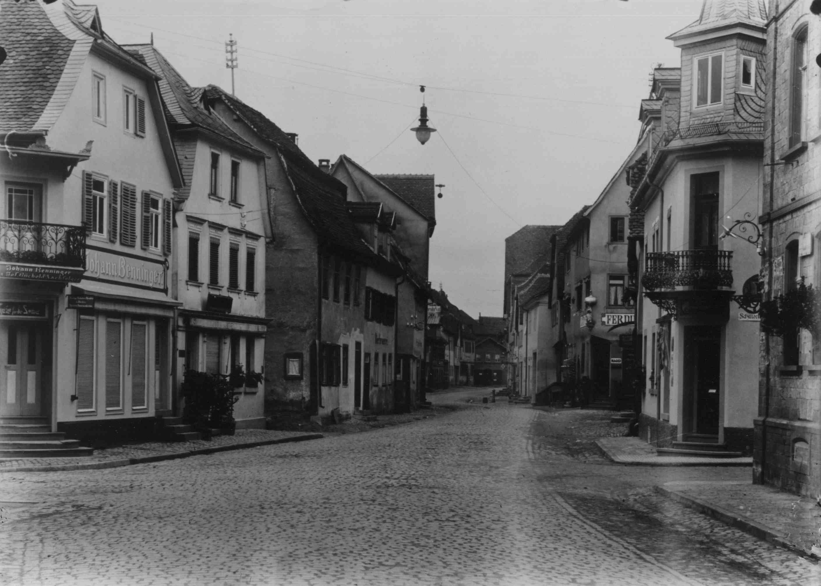 Historische Ansichten Rmerstrae alt Benninger Richtung Recknagel