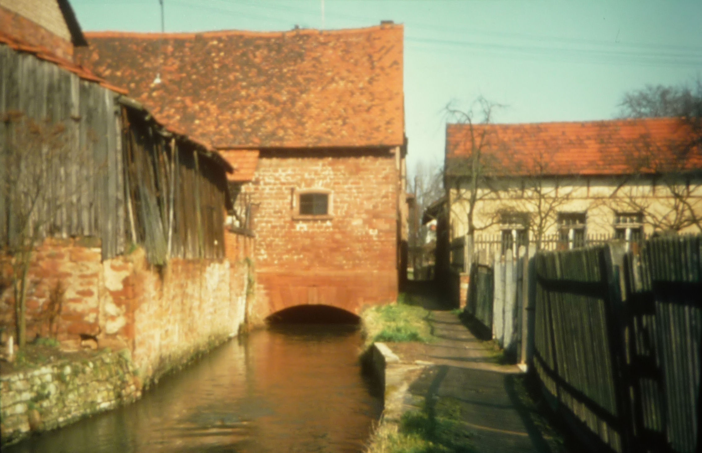 Kochsmhle alt mit Mhlbach und Sgemhle