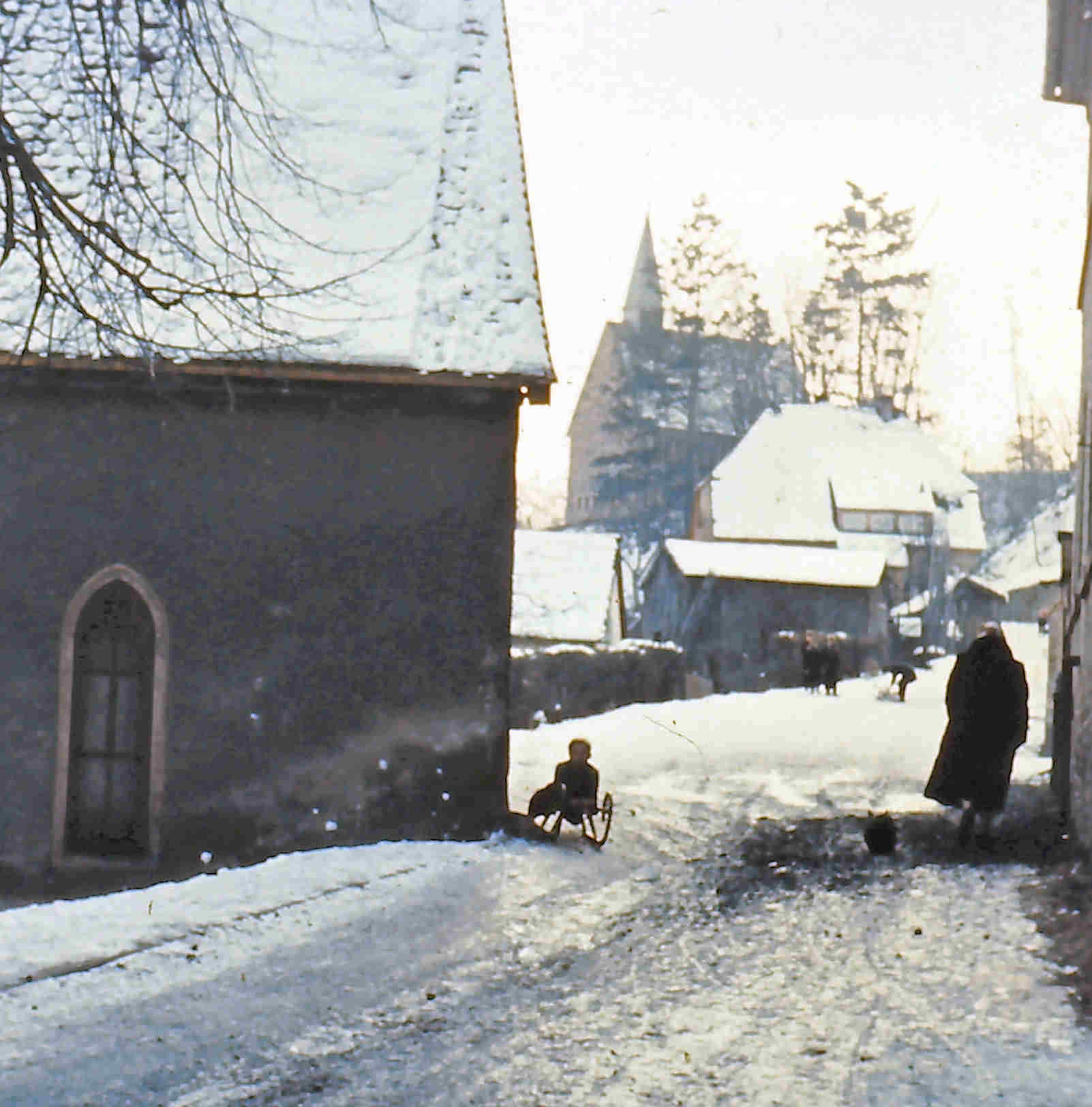 Renade Schlittenfahren am Neuen Weg