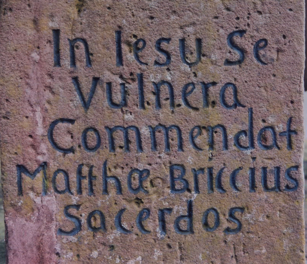 Steinernes Kreuz Text Rueckseite