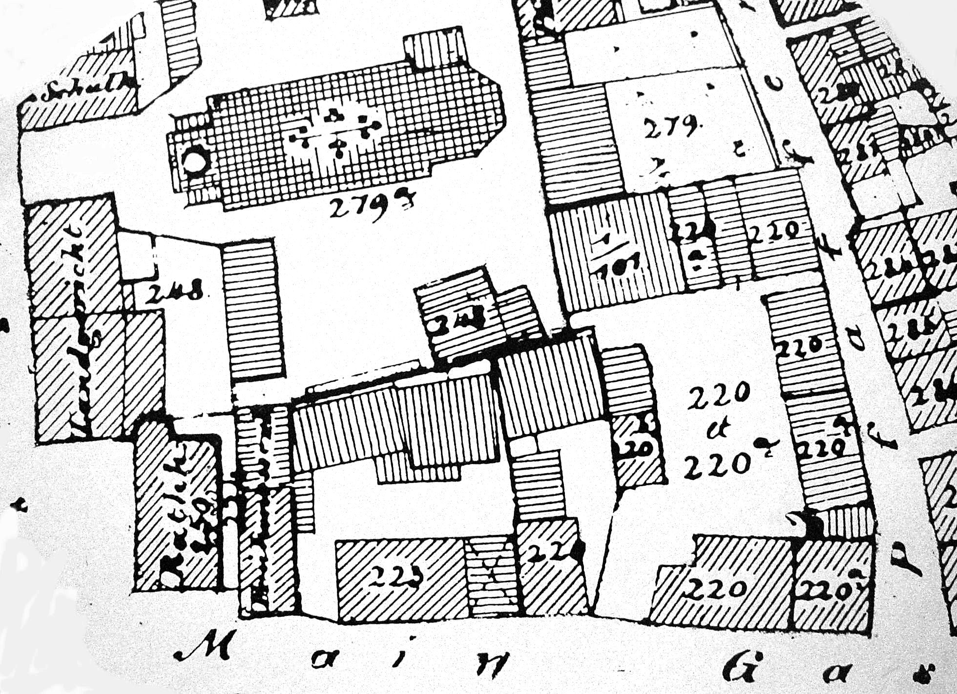 Stiftshof Plan 1844