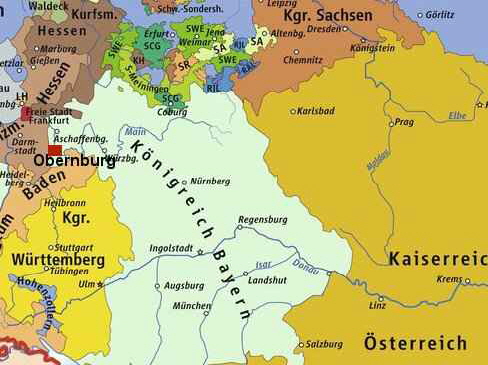 23_1 KarteKnigreich Bayern und Deutscher_Bund