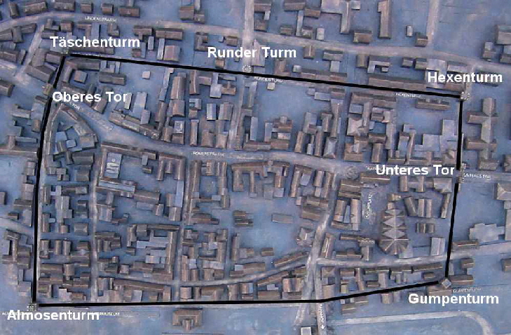 30_1 Stadtplan Stadtrelief mit Text